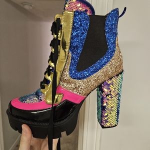 Cape Robbins sequin boots